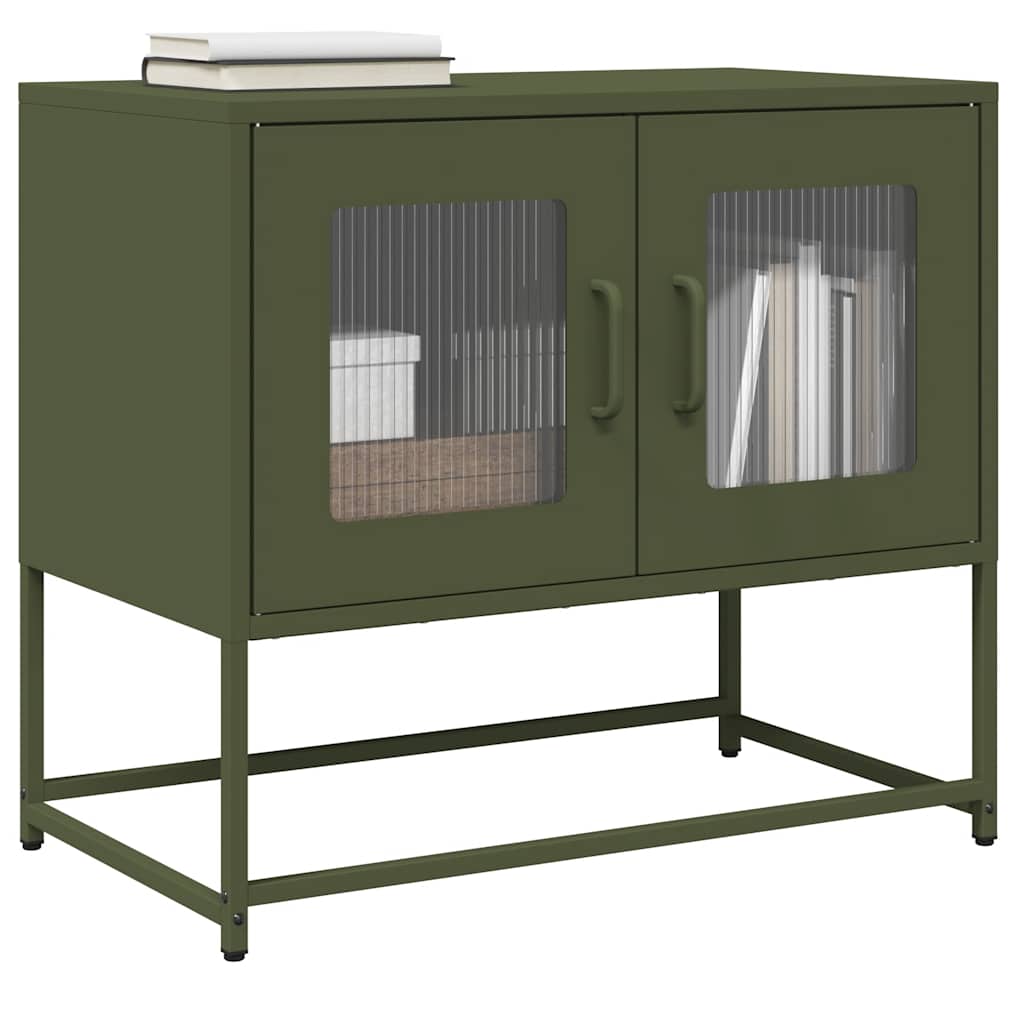 Anthracite cold-rolled steel TV cabinet 100.5x39x60.5 cm