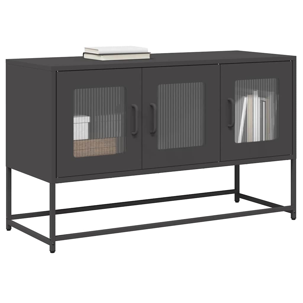 Anthracite cold-rolled steel TV cabinet 100.5x39x60.5 cm