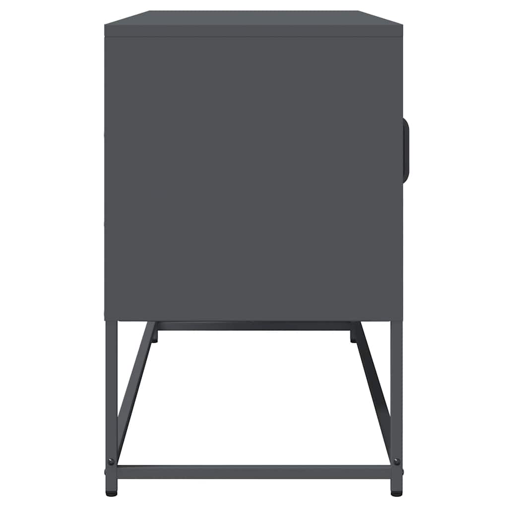 Mueble de TV acero laminado en frío antracita 100,5x39x60,5 cm