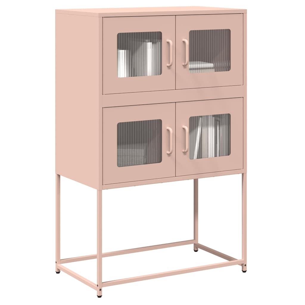 Aparador alto roble ahumado 29,5x34x119,5 cm Madera ingeniería