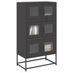 Aparador alto roble ahumado 29,5x34x119,5 cm Madera ingeniería