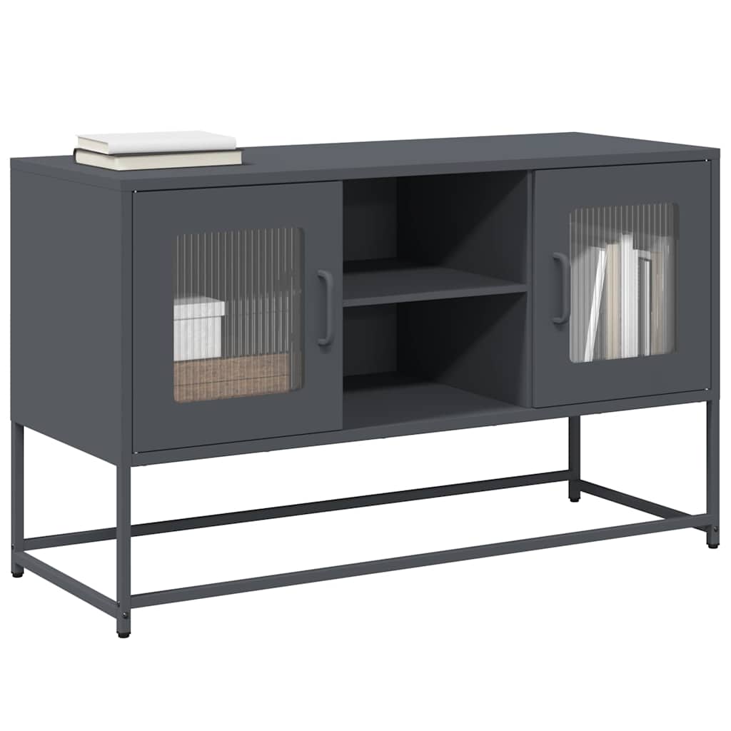Mueble para TV acero laminado en frío blanco 202x39x43,5 cm