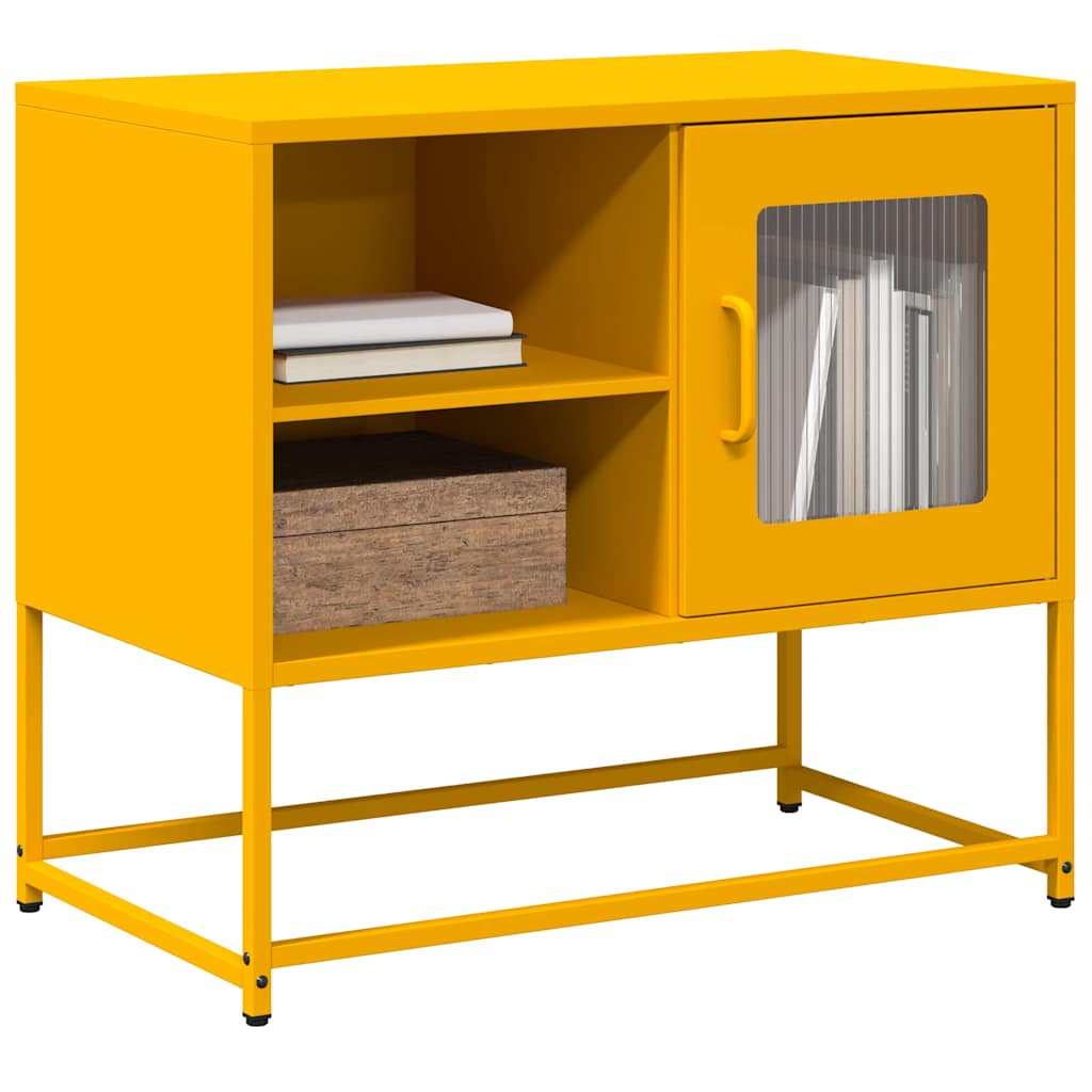 Mueble para TV acero laminado en frío blanco 202x39x43,5 cm