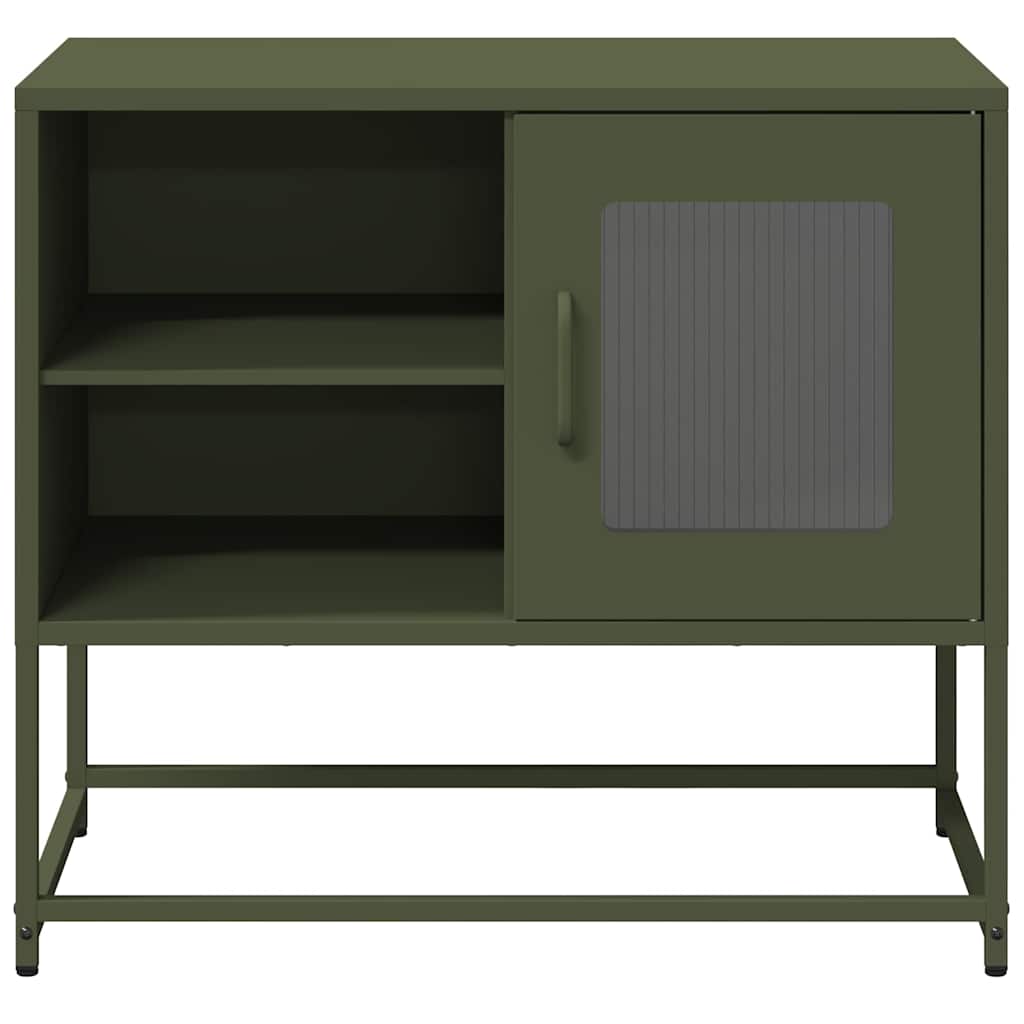 Mueble para TV acero laminado en frío blanco 202x39x43,5 cm