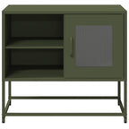 Mueble para TV acero laminado en frío blanco 202x39x43,5 cm