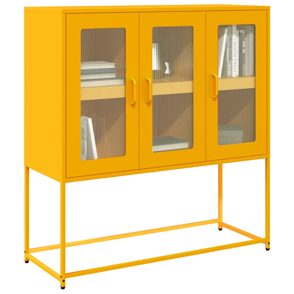 Aparador alto roble ahumado 29,5x34x119,5 cm Madera ingeniería