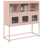 Aparador alto roble ahumado 29,5x34x119,5 cm Madera ingeniería
