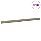 Mamperlanes 10 pcs champán 67 x 3.5 x 3 cm Aluminio