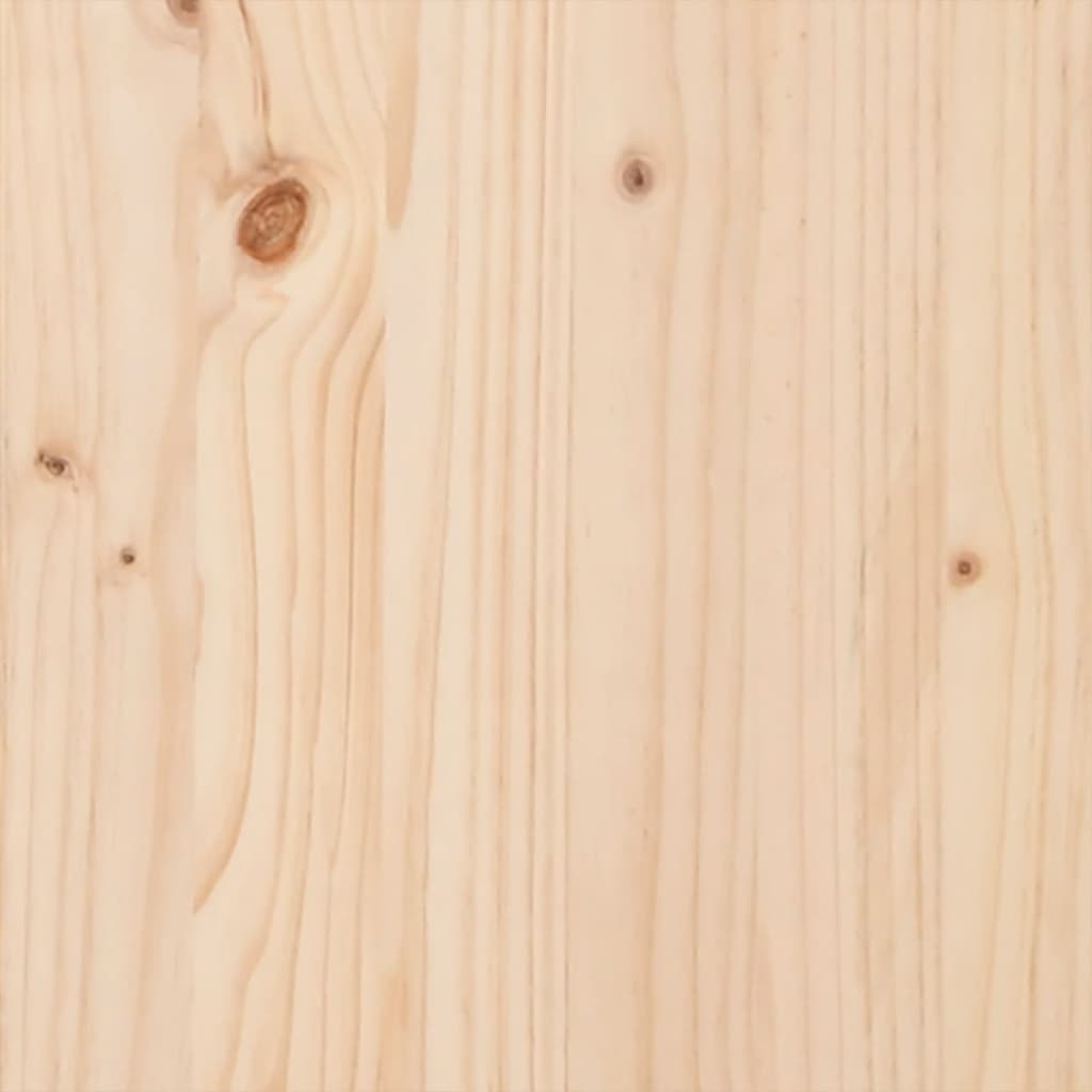 Estructura de litera triple madera de pino 140x200/70x140 cm