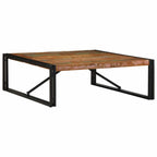 Mesa centro madera ingeniería y metal gris Sonoma 100x100x30 cm