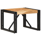 Mesa centro madera ingeniería y metal gris Sonoma 100x100x30 cm