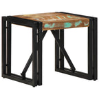 Mesa centro madera ingeniería y metal gris Sonoma 100x100x30 cm