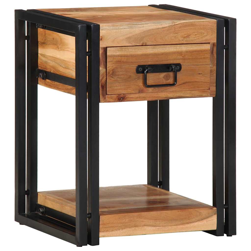 Armario de Noche 2 pcs 30 x 30 x 40 cm Madera de Acacia Sólida