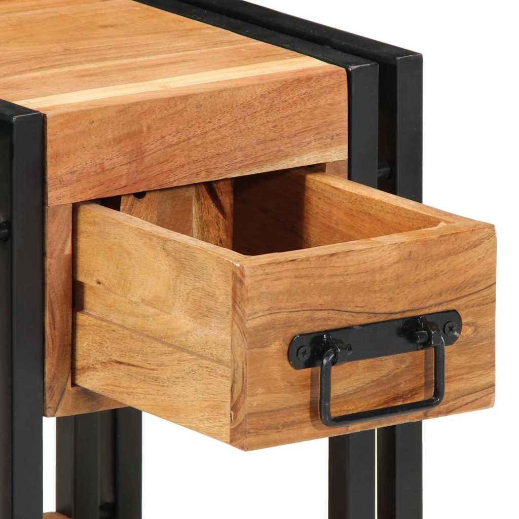 Armario de Noche 2 pcs 30 x 30 x 40 cm Madera de Acacia Sólida