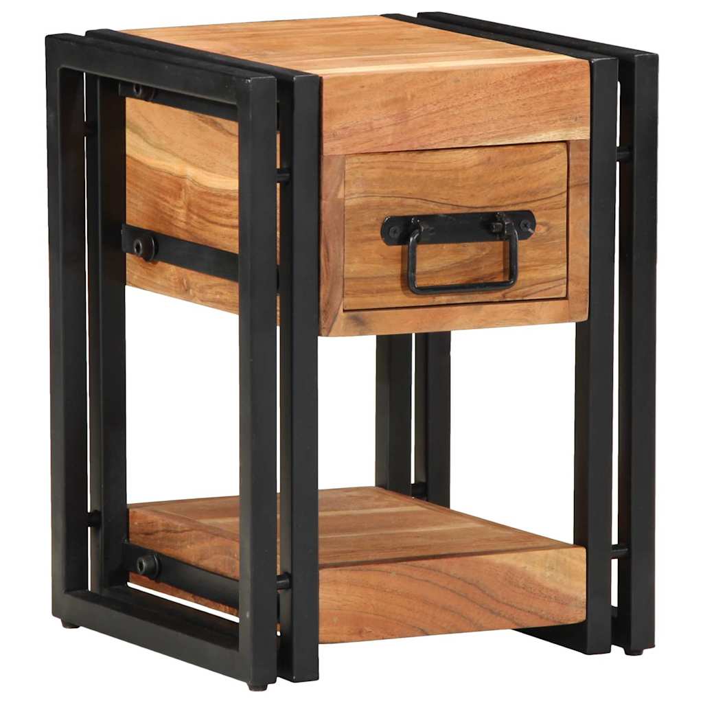 Armario de Noche 2 pcs 30 x 30 x 40 cm Madera de Acacia Sólida