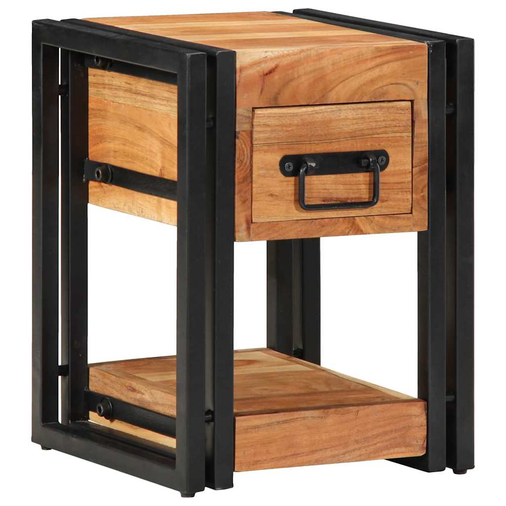 Armario de Noche 2 pcs 30 x 30 x 40 cm Madera de Acacia Sólida