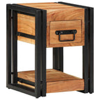 Armario de Noche 2 pcs 30 x 30 x 40 cm Madera de Acacia Sólida