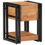 Armario de Noche 2 pcs 30 x 30 x 40 cm Madera de Acacia Sólida