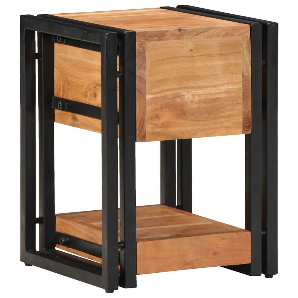 Armario de Noche 2 pcs 30 x 30 x 40 cm Madera de Acacia Sólida