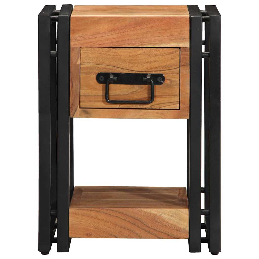 Armario de Noche 2 pcs 30 x 30 x 40 cm Madera de Acacia Sólida
