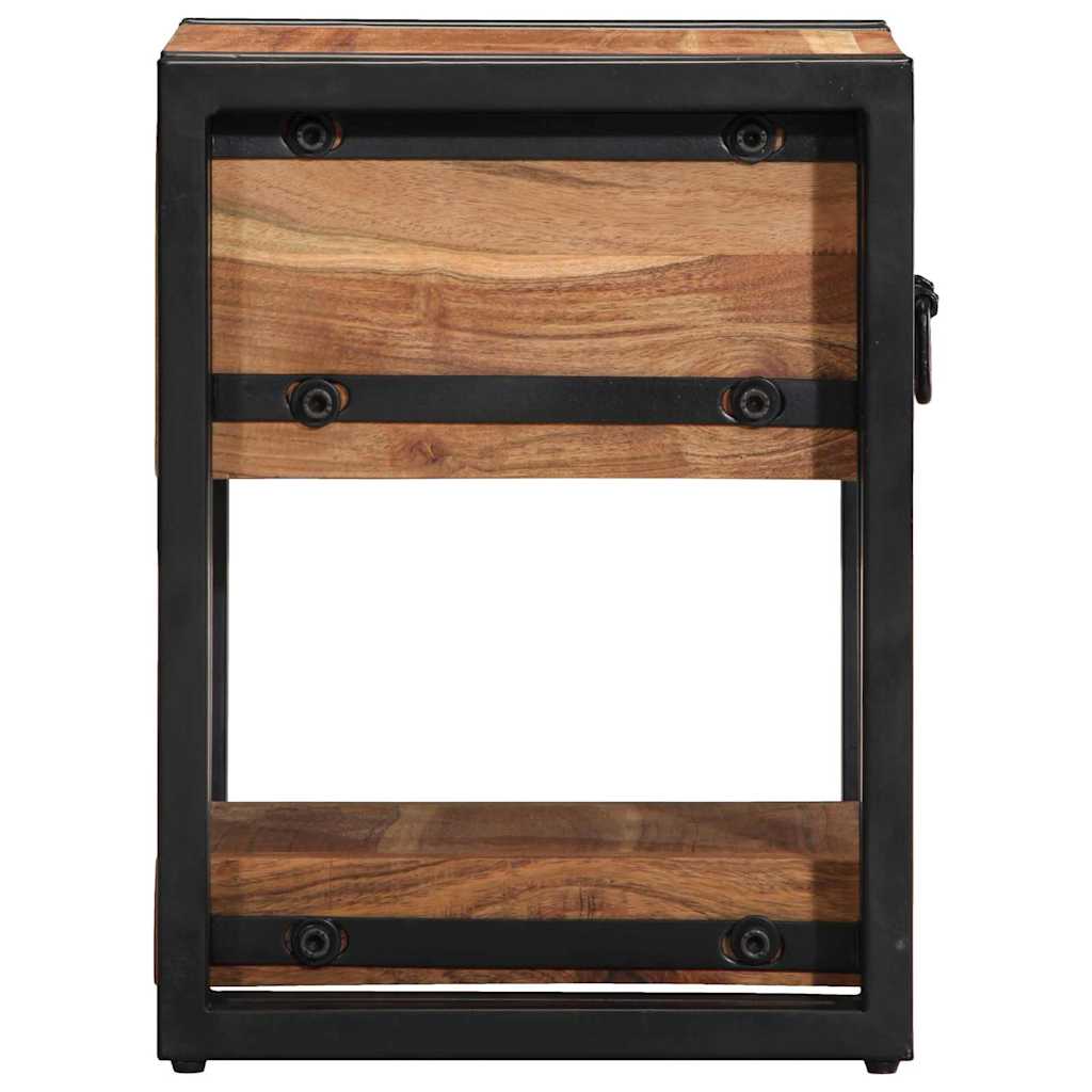 Armario de Noche 2 pcs 30 x 30 x 40 cm Madera de Acacia Sólida