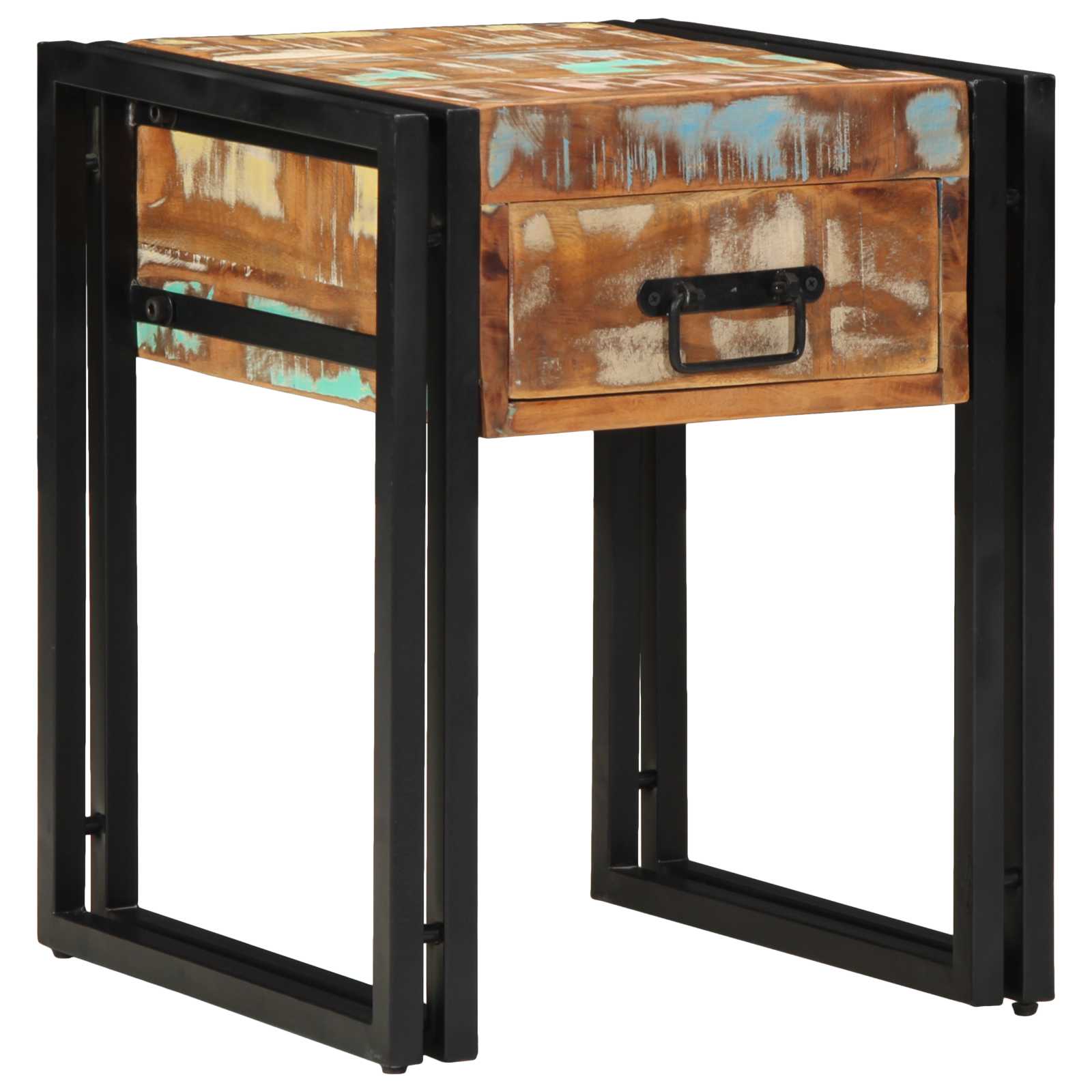 Side Table 30 x 30 x 40 cm Solid Reclaimed Wood