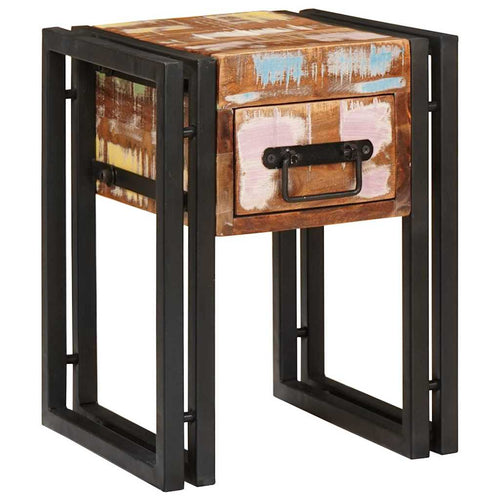 Mesa Auxiliar 30 x 30 x 40 cm Madera sólida recuperada