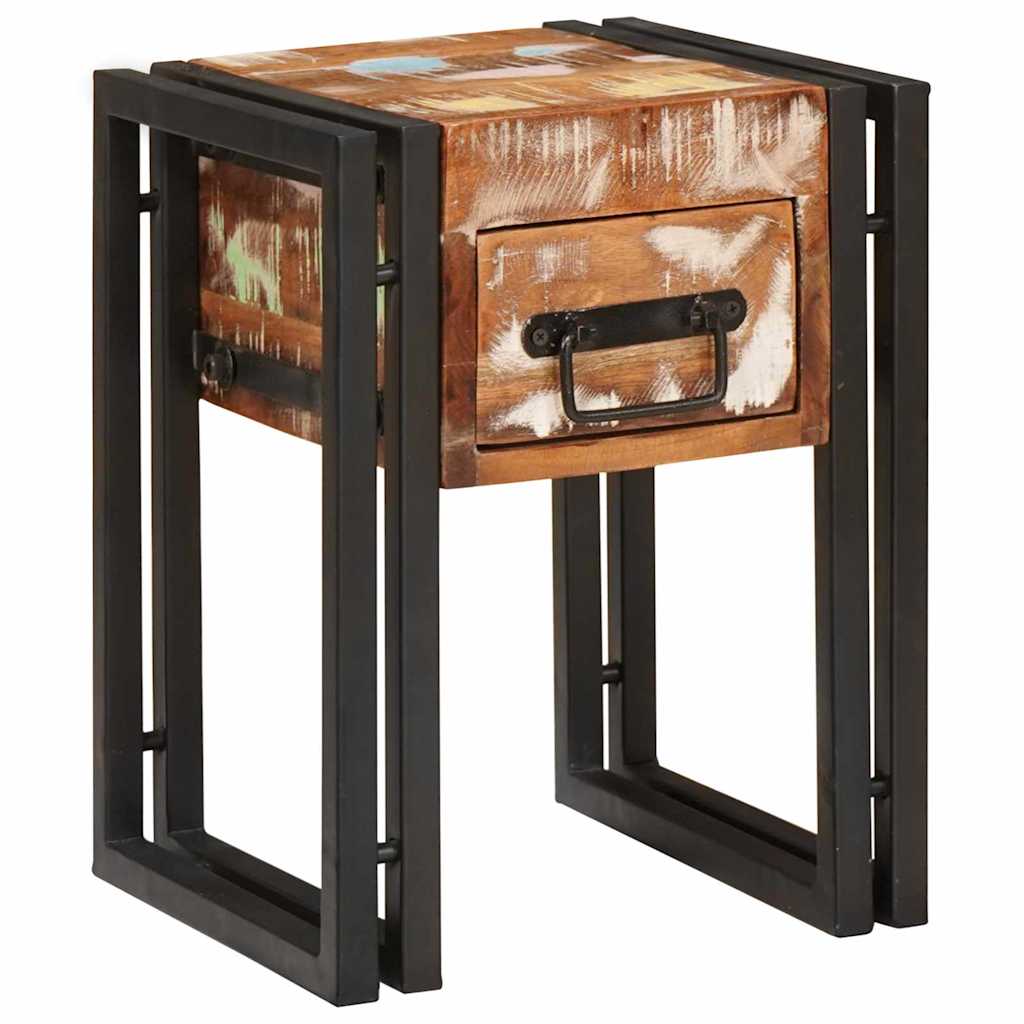 Mesa Auxiliar 30 x 30 x 40 cm Madera sólida recuperada