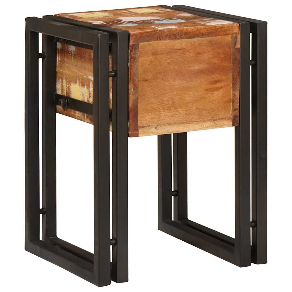 Mesa Auxiliar 30 x 30 x 40 cm Madera sólida recuperada