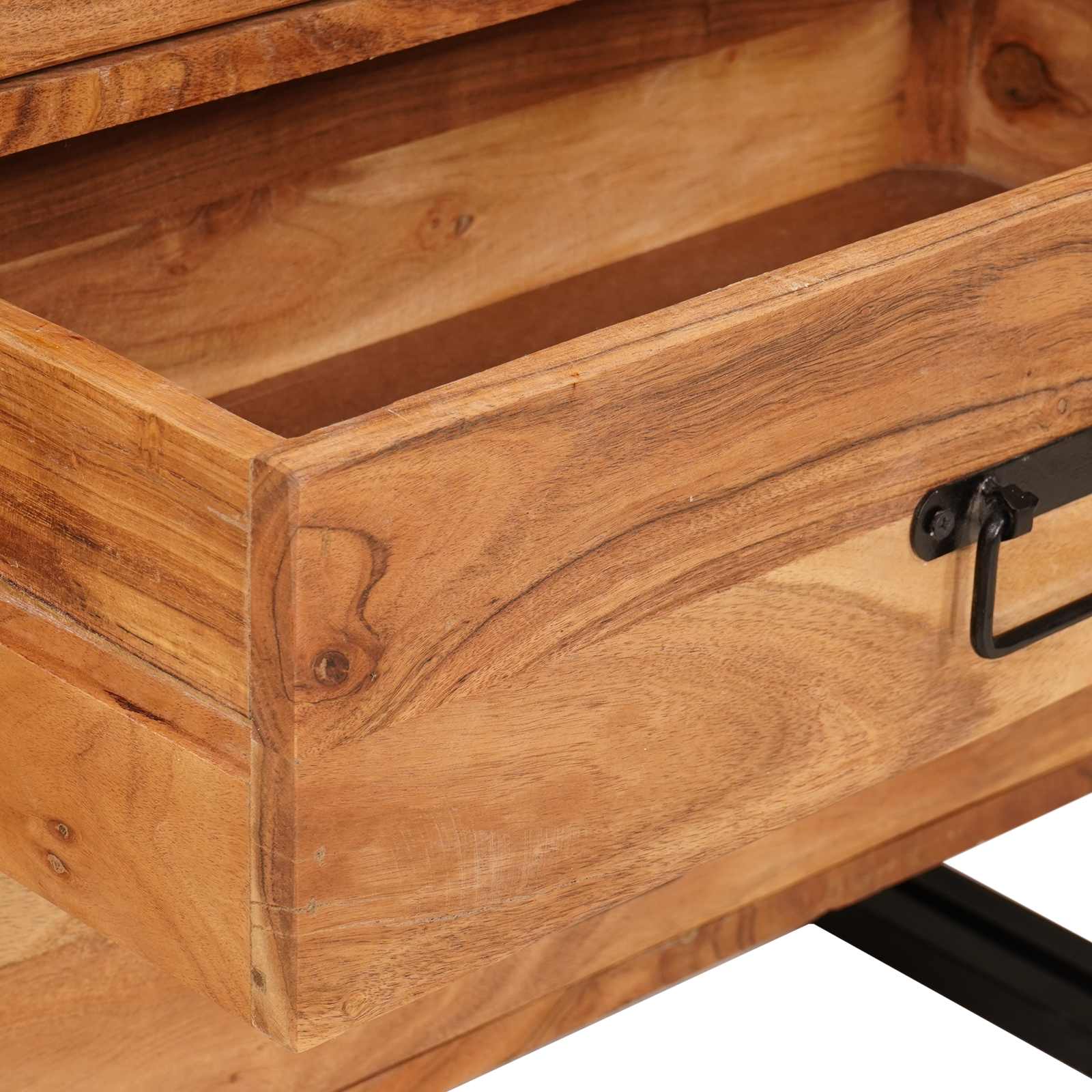Aparador Marrón 66 x 33 x 70 cm Madera de Acacia Sólida