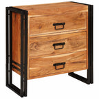 Aparador Marrón 66 x 33 x 70 cm Madera de Acacia Sólida