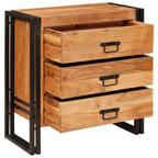 Aparador Marrón 66 x 33 x 70 cm Madera de Acacia Sólida