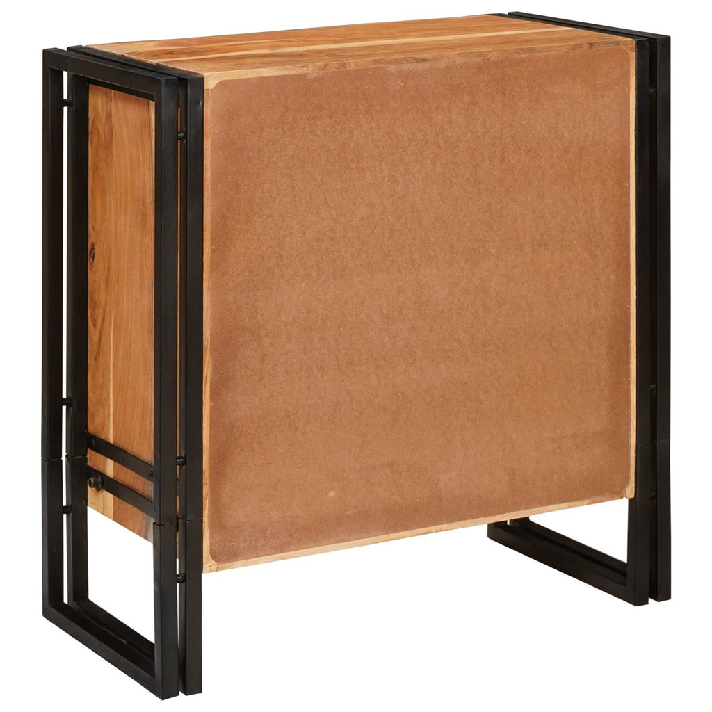 Aparador Marrón 66 x 33 x 70 cm Madera de Acacia Sólida