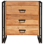 Aparador Marrón 66 x 33 x 70 cm Madera de Acacia Sólida