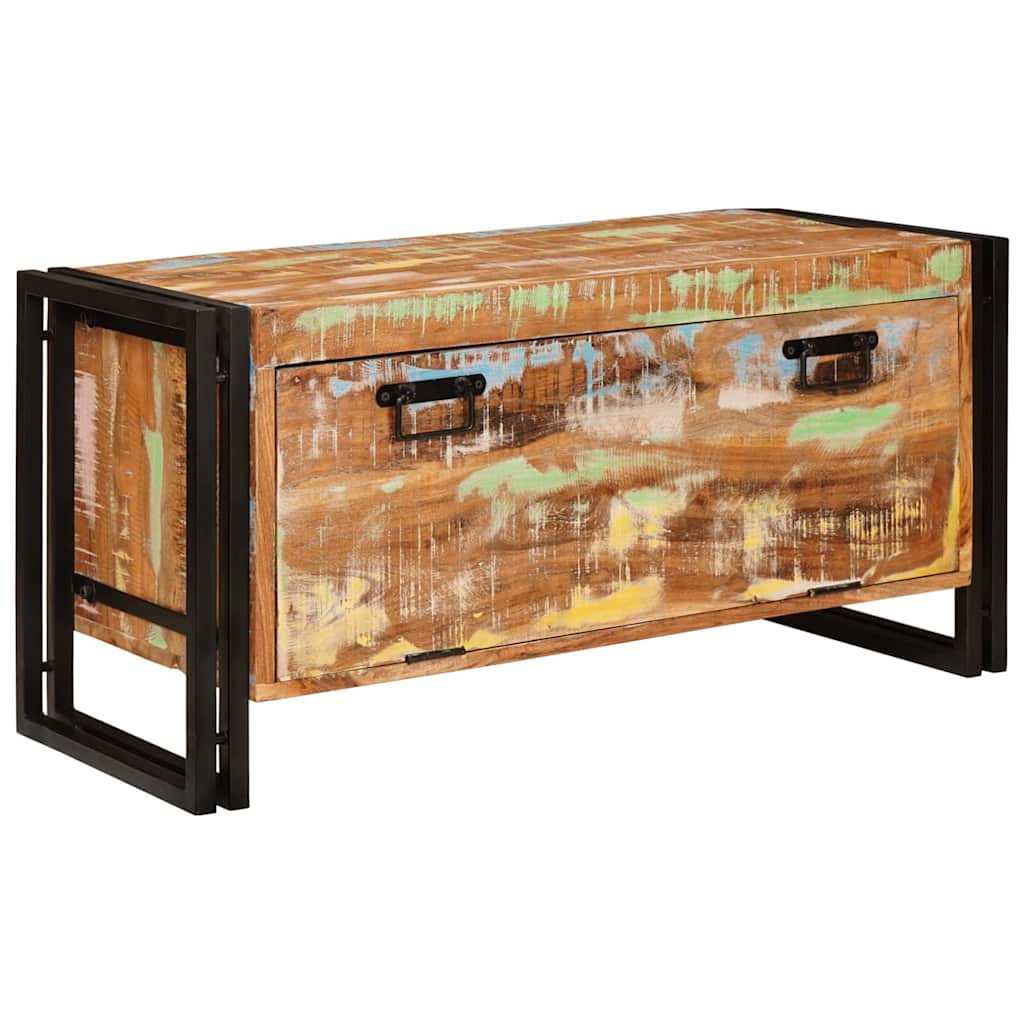 Armario Zapatero Marrón 90 x 38 x 45 cm Madera reciclada maciza