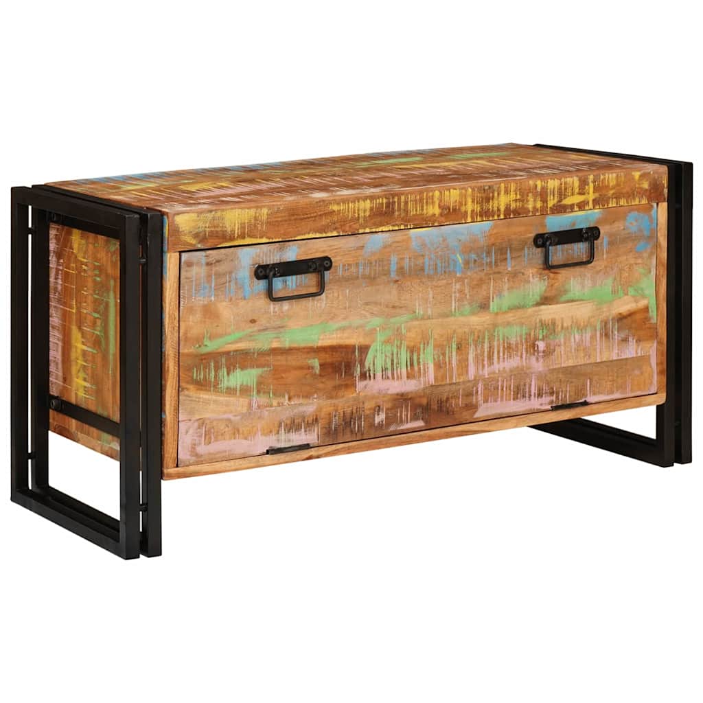 Armario Zapatero Marrón 90 x 38 x 45 cm Madera reciclada maciza