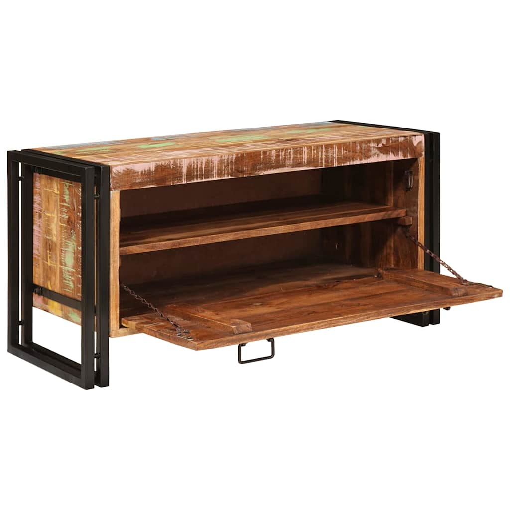 Armario Zapatero Marrón 90 x 38 x 45 cm Madera reciclada maciza