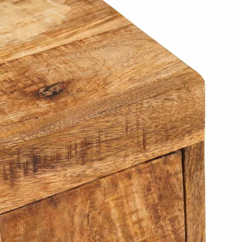 Mesita de Noche 2 pcs Marrón Madera de mango maciza