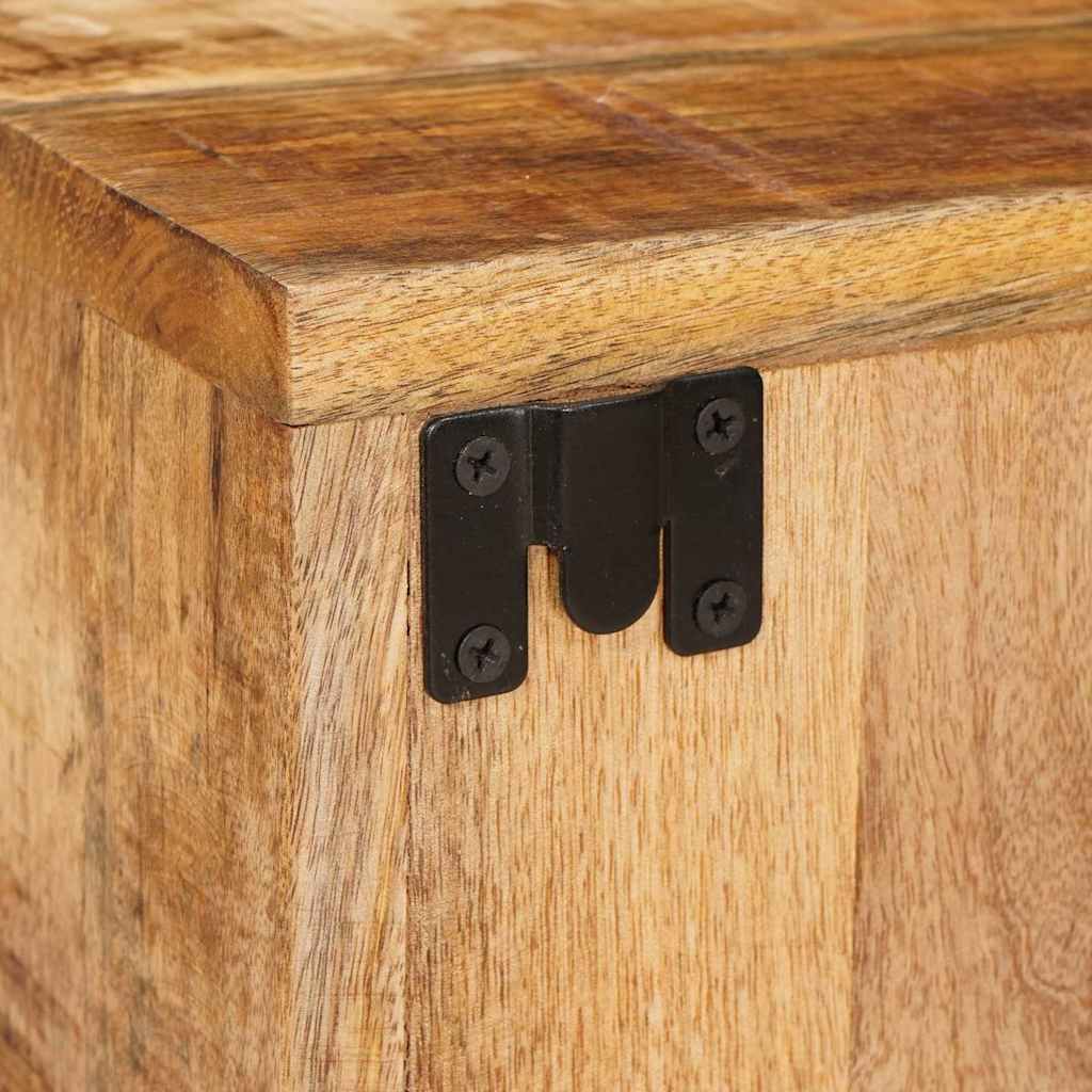 Mesita de Noche 2 pcs Marrón Madera de mango maciza