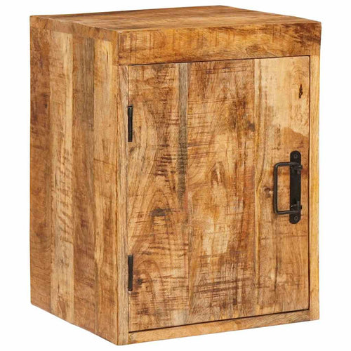 2 pcs Bedside Table Brown Solid mango wood