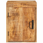 Mesita de Noche 2 pcs Marrón Madera de mango maciza