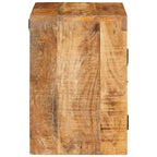 Mesita de Noche 2 pcs Marrón Madera de mango maciza