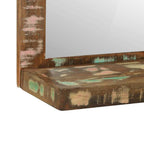 Espejo de baño Marrón 50 x 22 x 70 cm Madera sólida recuperada