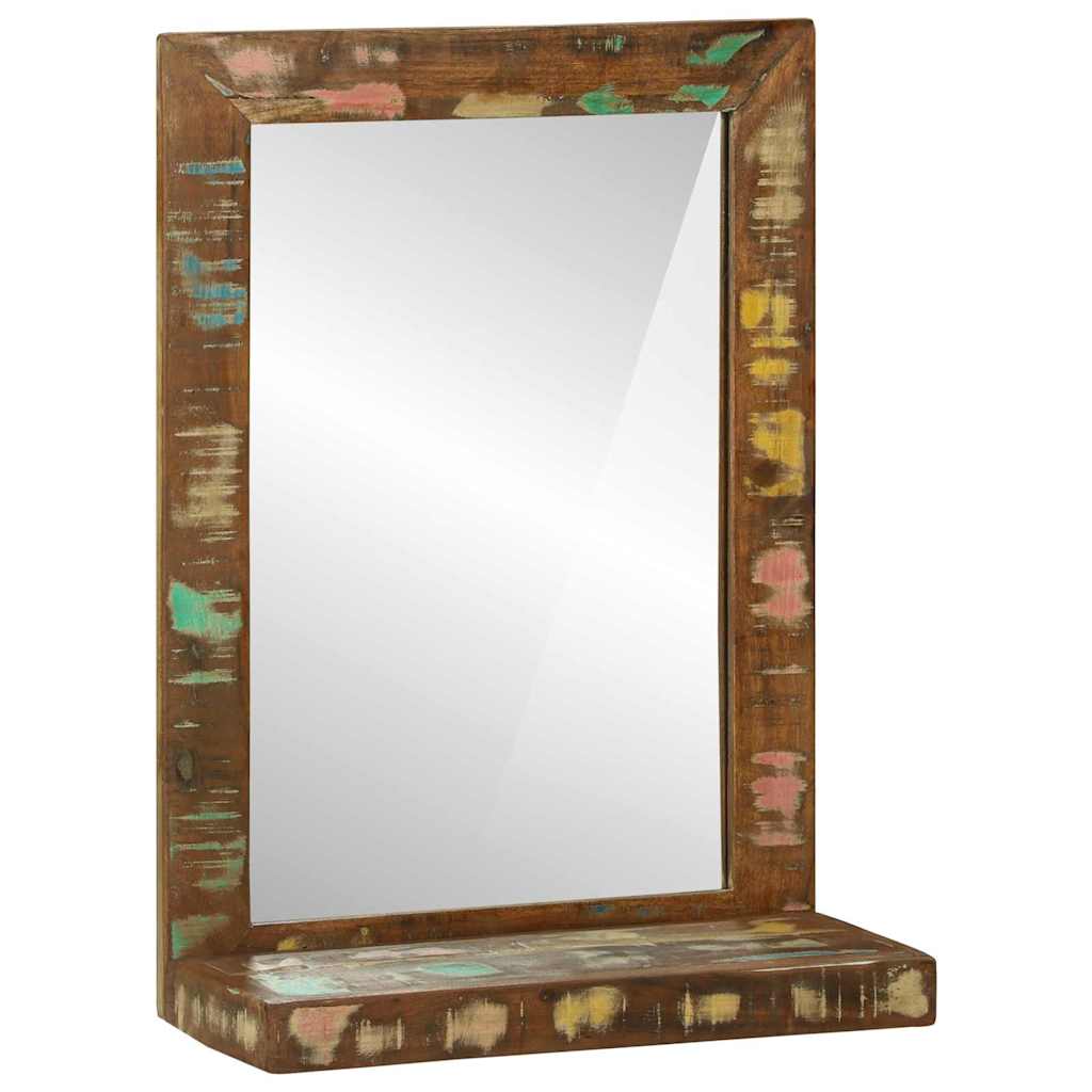 Espejo de baño Marrón 50 x 22 x 70 cm Madera sólida recuperada