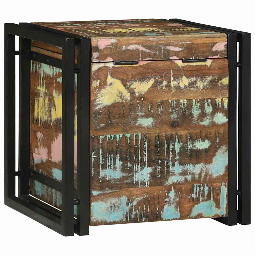 Caixa de Armazenamento 40 x 40 x 40 cm Madeira de Acácia Maciça