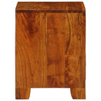 Mesita de noche 2 uds 35x35x45 cm madera maciza de acacia