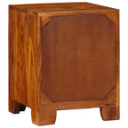 Mesita de noche 2 uds 35x35x45 cm madera maciza de acacia