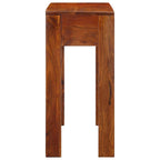 Mesa consola madera maciza de acacia 80x35x75 cm
