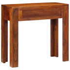 Mesa consola madera maciza de acacia 80x35x75 cm