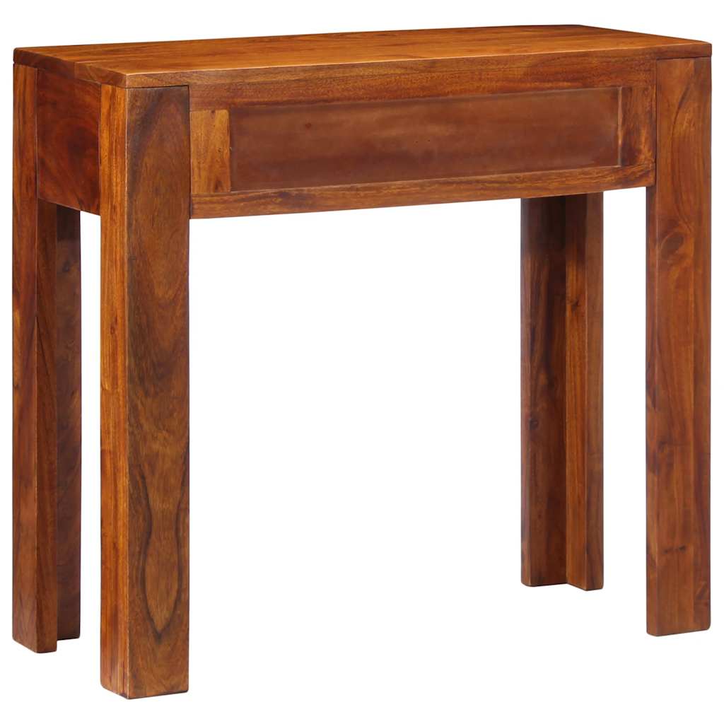 Mesa consola madera maciza de acacia 80x35x75 cm